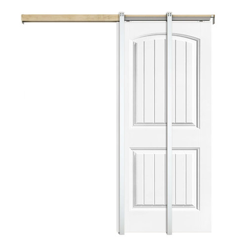 Calhome 80'' Hollow Paneled Painted Sliding Closet Doors Wayfair